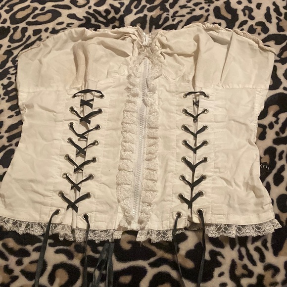 TRIPP NYC Lace-Up Corset Top - Picture 1 of 16